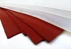 Hule Silicón Rojo y Blanco